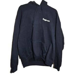 Snap-on Tools Navy Blue American Flag Hoodie Mens XL  Heavy Blend Sweatshirt